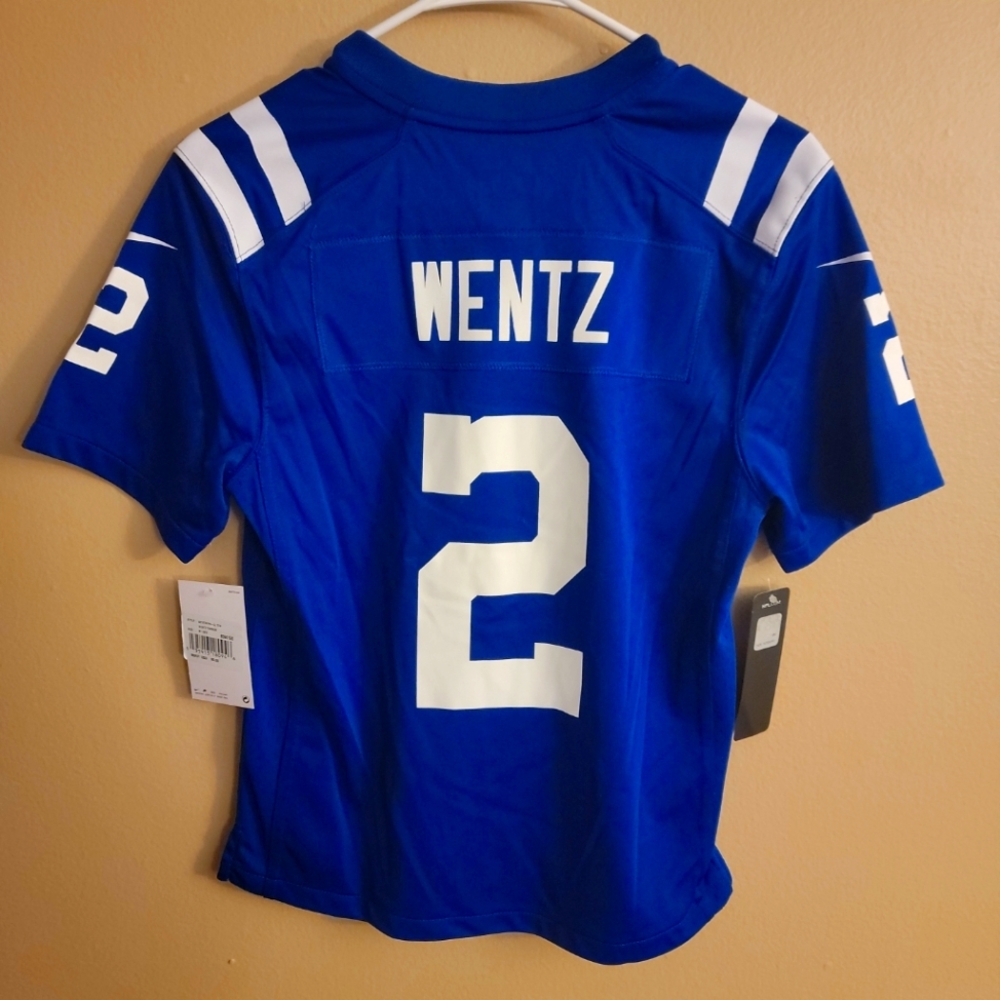 #2 Carson Wentz Indianapolis Colts Nike On-Field Jersey. Youth size M